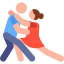 Icono de una pareja bailando